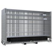 SET | with 30 construction fences and accessories | on combination pallet | Construction fence ,,Light